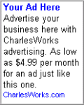 Advertise with CharlesWorks! Click here for details!