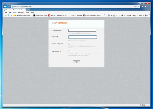 RoundCube Webmail Login