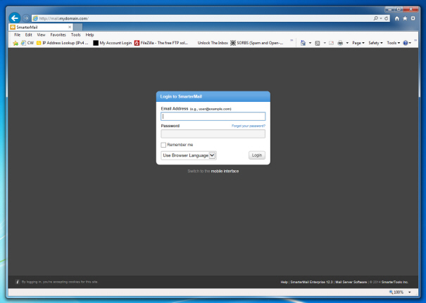 SmarterMail Webmail Login