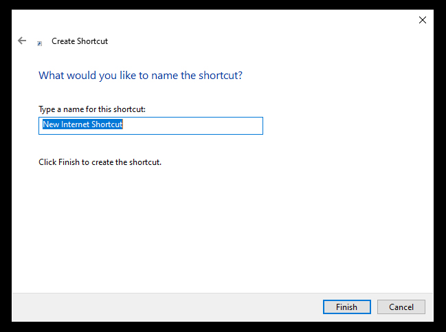 Step 4 - Name your new Shortcut