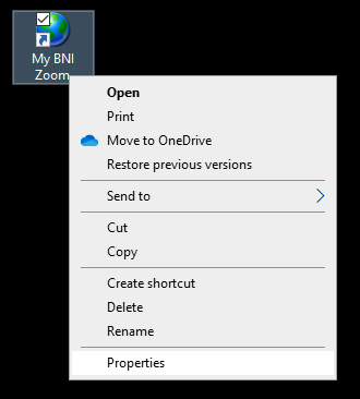 Step 6 - Set up new Shortcut's properties