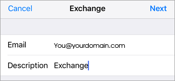 Exchange Email Example